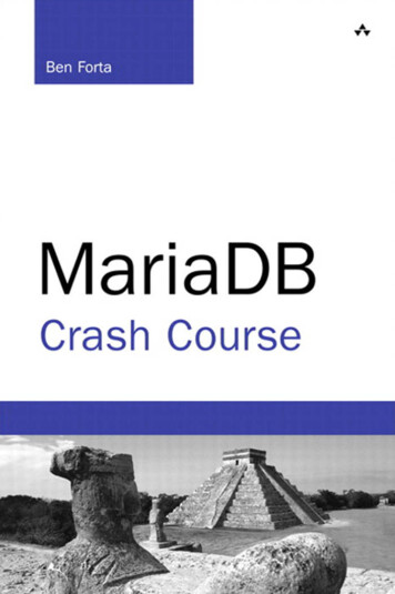 MariaDB Crash Course - Pearsoncmg 