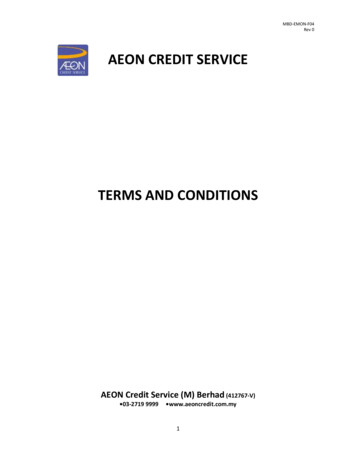 Aeon Credit Service