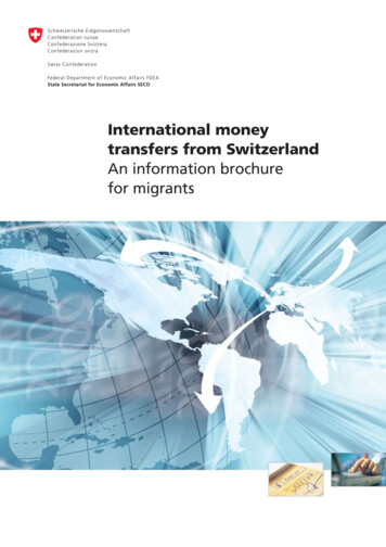 International Money Transfers From Switzerland - Admin.ch