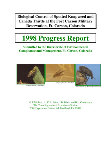 1998 Progress Report - Agrilife 