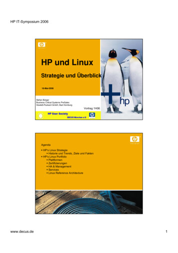 HP Und Linux - Decus.de
