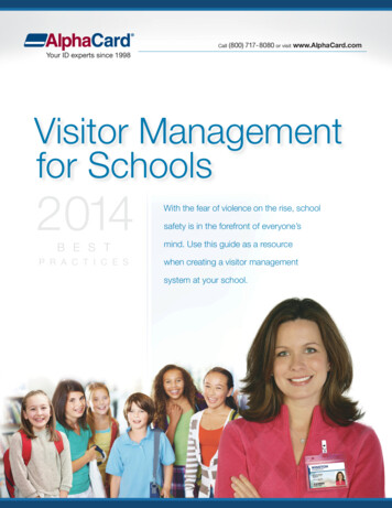 Visitor Management For Schools 2014 - Alphacard 
