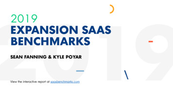2019 Expansion Saas Benchmarks