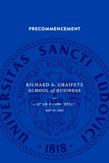 RICHARD A. CHAIFETZ SCHOOL Of BUSINESS