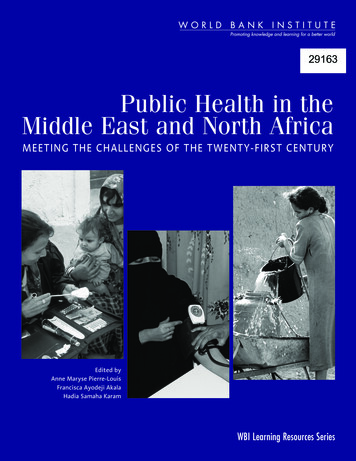 Public Health In The Middle East And North Africa - World Bank