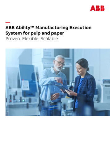 ABB Ability Manufacturing Execution System For Pulp And Paper Proven .