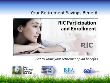 RIC Participation And Enrollment - Iowa