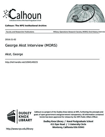 George Akst Interview (MORS)
