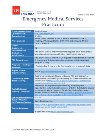 Emergency Medical Services Practicum