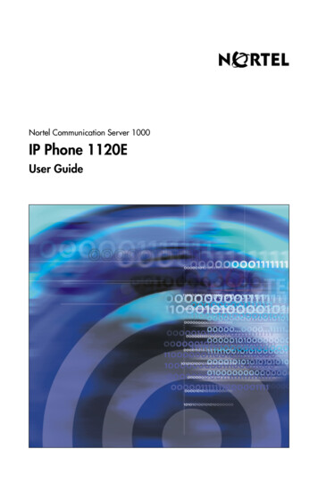 [NN43112-103] IP Phone 1120E For Nortel Communication Server 1000 User .