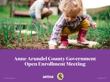 Anne Arundel County Government Open Enrollment Meeting