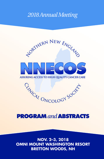 2018 Annual Meeting - Nnecos 