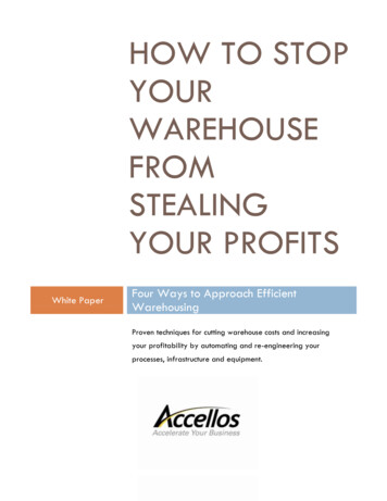 How To Stop Your Warehouse From Stealing Your Profits