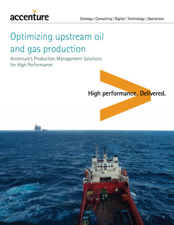 Optimizing Upstream Oil And Gas Production - Accenture