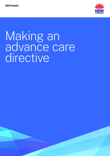 Making An Advance Care Directive - NSW Health