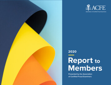 Report To Members - ACFE SA
