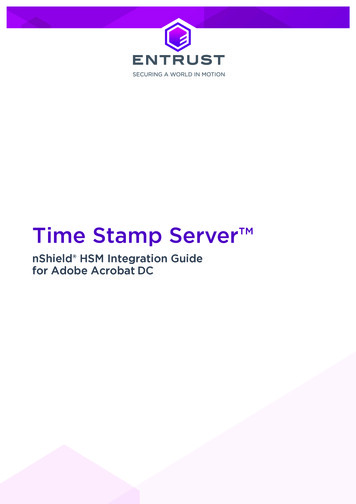 Adobe Acrobat DC Time Stamp Server - Entrust