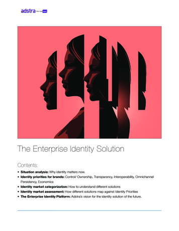 The Enterprise Identity Solution - Adstradata 