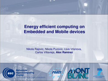 Energy Efficient Computing On Embedded And Mobile Devices - Nvidia