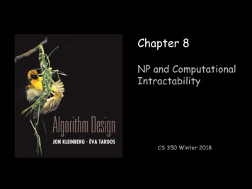 8. NP And Computational Intractability - Portland State University
