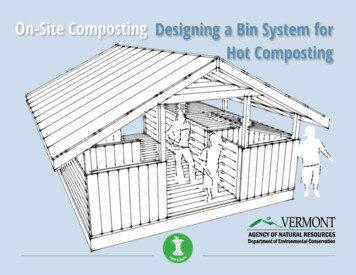 On-Site Composting Designing A Bin System For Hot Composting - Vermont