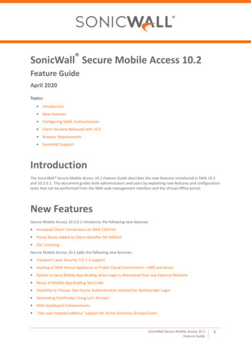 SonicWall Secure Mobile Access 10 - M.manuals.plus