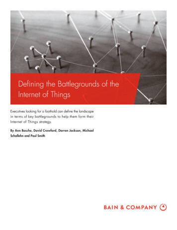V3 Internet Of Things Cover Pages - Bain & Company