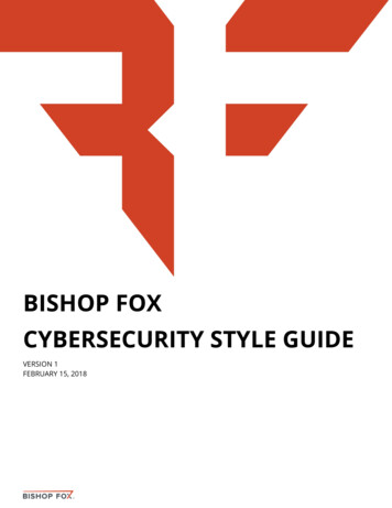 Bishop Fox - Cybersecurity Style Guide - V1
