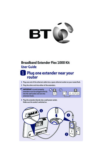 Broadband Extender Flex 1000 Kit User Guide - BT