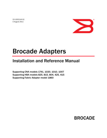 Brocade Adapters Installation And Reference Manual - Dell