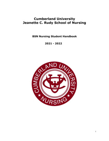 Cumberland University Jeanette C. Rudy School Of Nursing