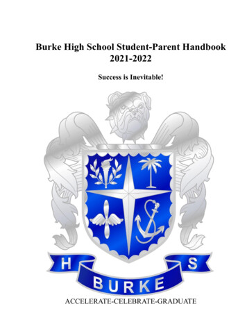 Burke High School Student Handbook (2021-2022)