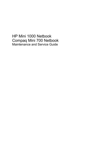 HP Mini 1000 Netbook Compaq Mini 700 Netbook