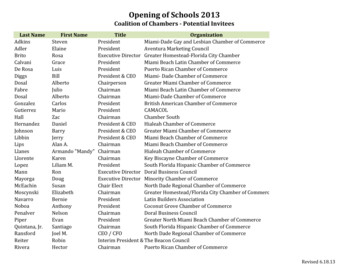 2013 Opening Of Schools Potential Invitees