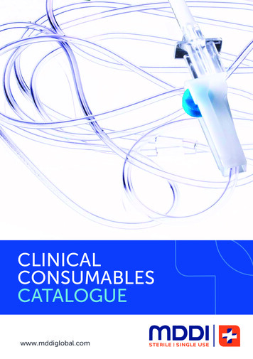 Clinical Consumables Catalogue - Mddi
