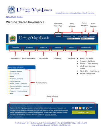 Oﬃce Of Public Rela Ons Website Shared Governance
