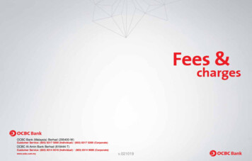 Conventional And Islamic Banking Fees And Charges - OCBC Bank Malaysia