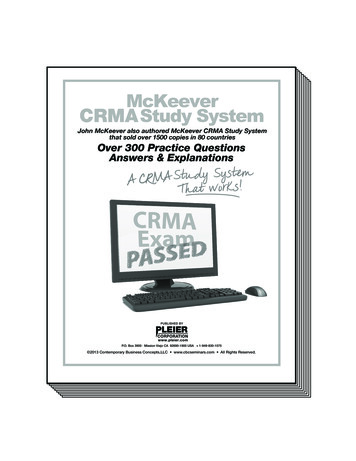 John McKeever Also Authored McKeever CRMA Study System That Sold Over .