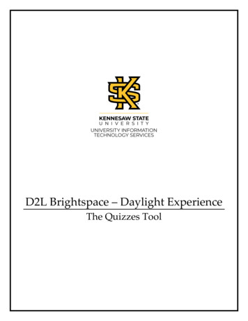 D2L Brightspace Daylight Experience - Kennesaw State University