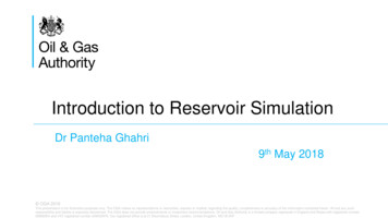 Introduction To Reservoir Simulation - SPE Aberdeen