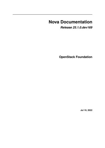 Nova Documentation - OpenStack