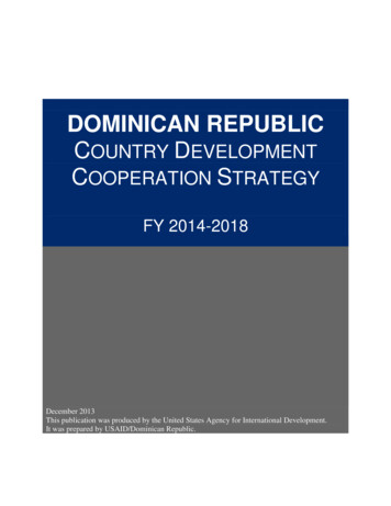 DOMINICAN REPUBLIC - U.S. Agency For International Development