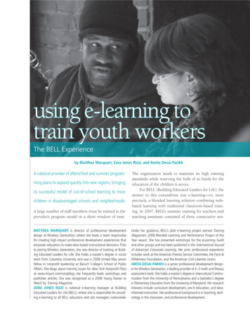 Using E-learning To Train Youth Workers - Ed