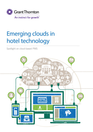 Emerging Clouds In Hotel Technology - Grant Thornton