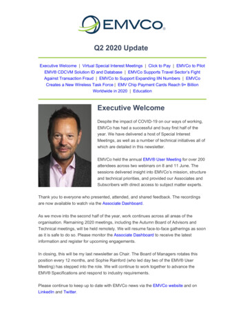 EMVCo Q2 2020 Update