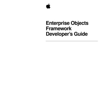 Enterprise Objects Framework Developer's Guide