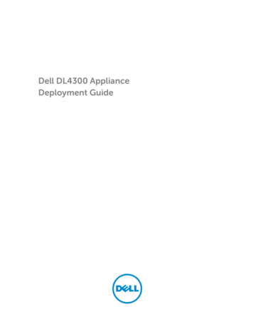 Dell DL4300 Appliance Deployment Guide - Usermanual.wiki