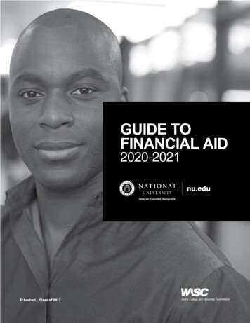 GUIDE TO FINANCIAL AID 20-2021 - National University