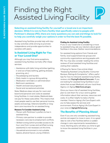 Finding The Right Assisted Living Facility - Parkinson's Foundation