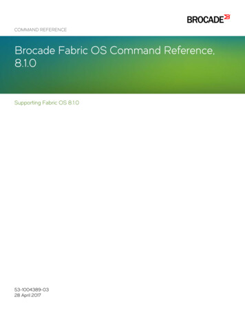 Brocade Fabric OS Command Reference, 8.1 - 富士通